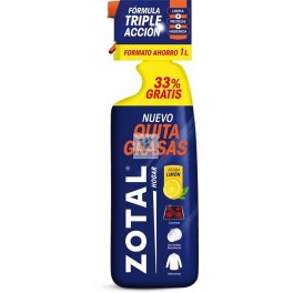 ZOTAL QUITAGRASAS HOGAR 1,11 kg Limpieza de superficies y utensilios
