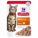 Hills Feline ADULT BOCADITOS SALSA 12 BOLSAS 85 g Comida para Gatos