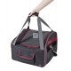 BOLSO DE VIAJE NEGRO ROJO 41x34x30 cm Transporte para perros