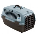 TRANSPORTÍN GULLIVERT PLASTICO AZUL y MARRON 48 x 32 x 31 cm Transporte de Perros