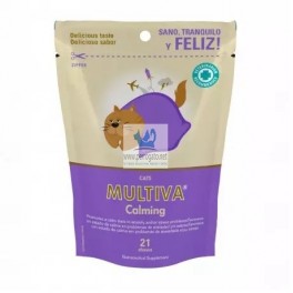 MULTIVA CALMING GATO 21 CHEWS Relajante para gatos