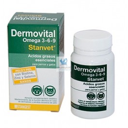DERMOVITAL OMEGA 3-6-9 CAPSULAS Problemas de piel y pelo en Perros y Gatos