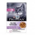 PRO PLAN FELINE ADULT DELICATE PAVO 24x85 gr SALSA Comida para Gatos