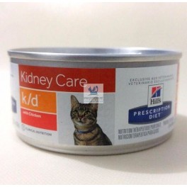 Hills Feline k/d 24x156 gr Pollo Comida para Gatos con Enfermedad Renal