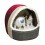 CUEVA IGLU AMELIE 35x33x32cm BURDEOS/ANTRACITA Cueva para Gatos