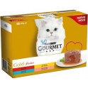 GOURMET GOLD FONDANT PACK POLLO Y BUEY 8 x (12 x 85 g) Comida para Gatos